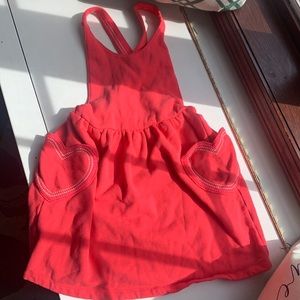 Mini Boden jumper pink with heart pockets sz 8-9